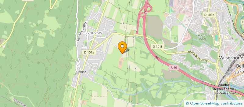 localisation de l'entreprise GAEC LA LECHERE à VALSERHONE