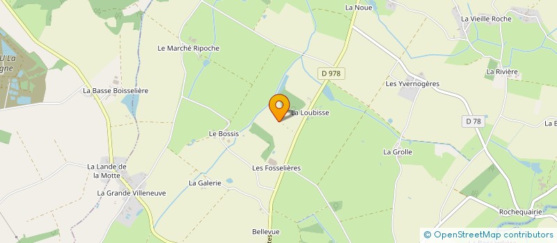 localisation de l'entreprise GAEC LA LOUBISSE à SAINT-ETIENNE-DU-BOIS