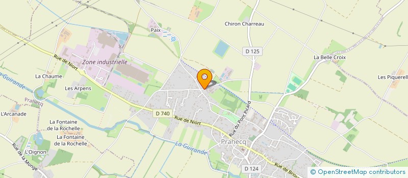 localisation de l'entreprise GAEC LA LOUGNOLLE  PRAHECQ