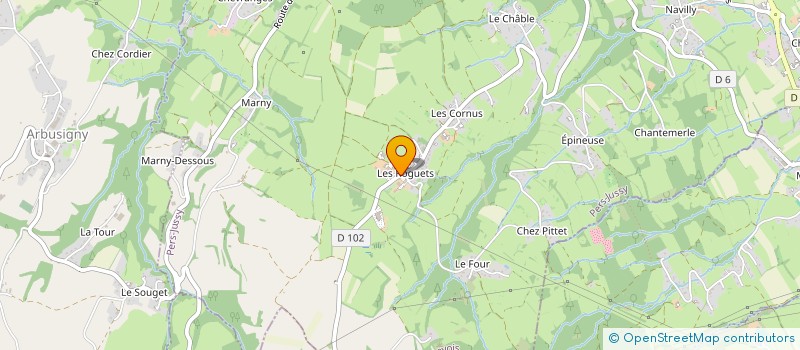 localisation de l'entreprise GAEC LA LOUISA  PERS-JUSSY