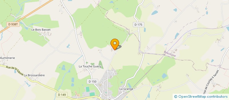 localisation de l'entreprise GAEC LA LUNIERE  COURLAY