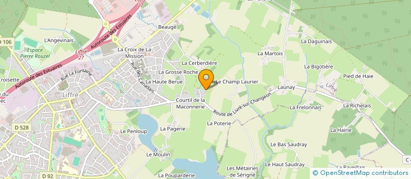 localisation de l'entreprise GAEC LA MACHELAIS à LIFFRE