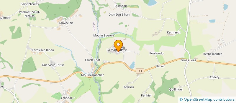 localisation de l'entreprise GAEC LA MAGDELEINE à LANGONNET