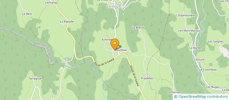 localisation de l'entreprise GAEC LA MAISON VIEILLE à CEILLOUX