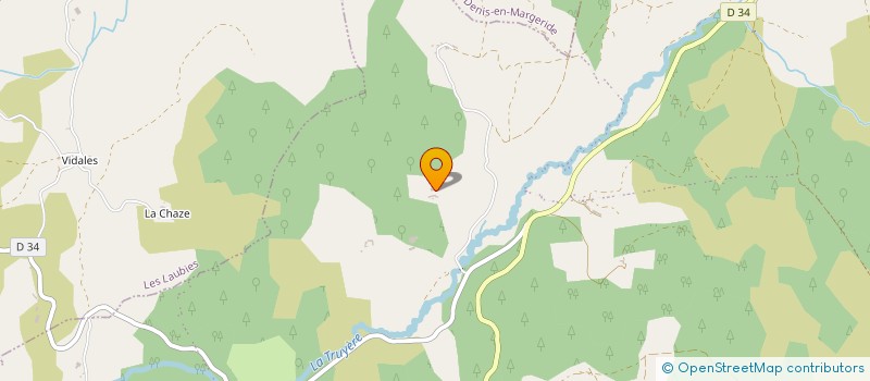 localisation de l'entreprise GAEC LA MARGERIDE  LACHAMP-RIBENNES