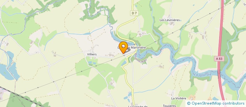localisation de l'entreprise GAEC LA MARTINIERE à BOURNEZEAU