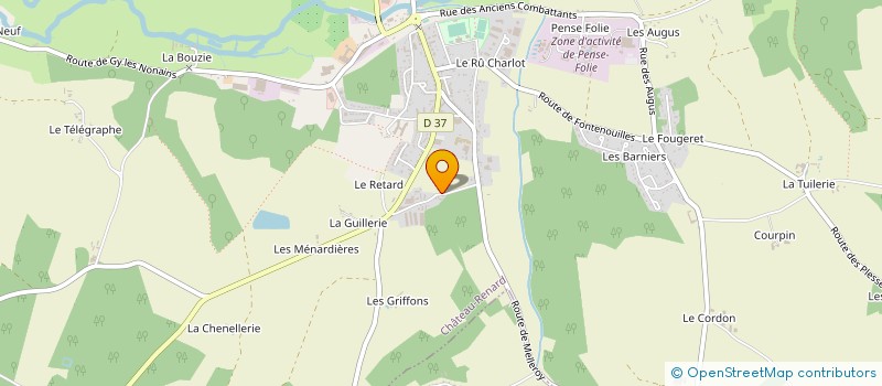 localisation de l'entreprise GAEC LA MARTINIERE  CHATEAU-RENARD