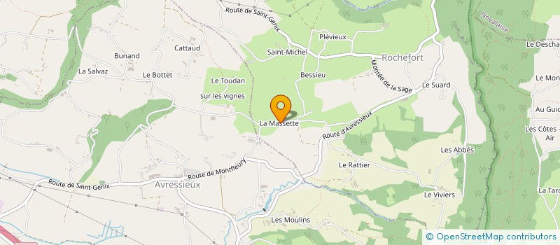 localisation de l'entreprise GAEC LA MASSETTE FLEURIE  ROCHEFORT