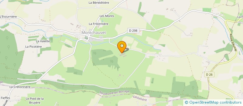 localisation de l'entreprise GAEC LA MAZURE à SOULEUVRE EN BOCAGE
