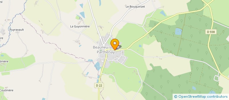 localisation de l'entreprise GAEC LA MEILLERAYE à BEAULIEU-SOUS-PARTHENAY