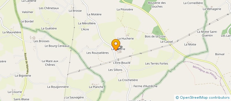 localisation de l'entreprise GAEC LA MESTRIE à SAINT-JULIEN-SUR-SARTHE