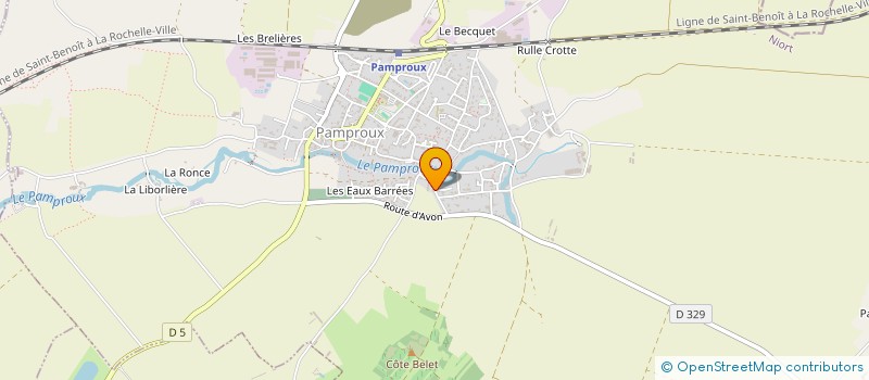 localisation de l'entreprise GAEC LA METAIRIE  PAMPROUX