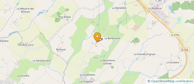 localisation de l'entreprise GAEC LA MICHENOTIERE à SEVREMONT