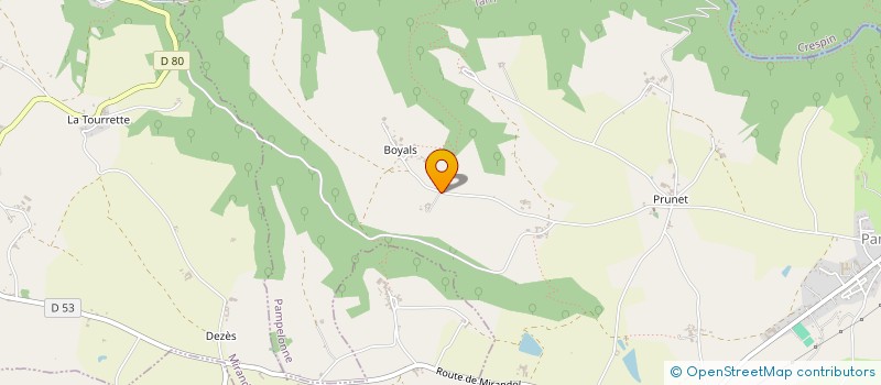 localisation de l'entreprise GAEC LA MIELLERIE DES OURS  PAMPELONNE