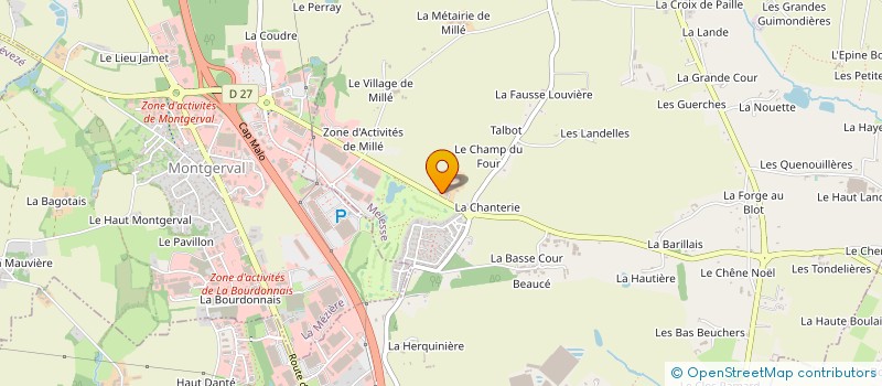 localisation de l'entreprise GAEC LA MILLAIS à MELESSE