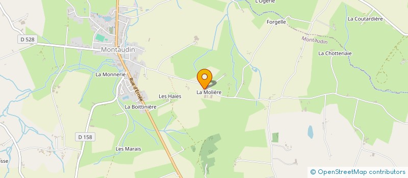 localisation de l'entreprise GAEC LA MOLIERE à MONTAUDIN