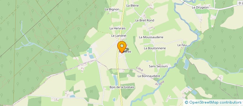 localisation de l'entreprise GAEC LA MORDREE à LIFFRE