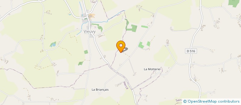 localisation de l'entreprise GAEC LA MORINIERE à SAINT-AUBIN-FOSSE-LOUVAIN