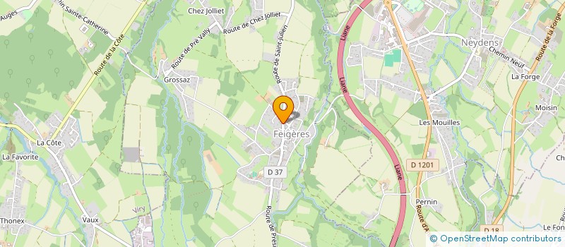 localisation de l'entreprise GAEC LA MURE EST DANS LE PRE  FEIGERES