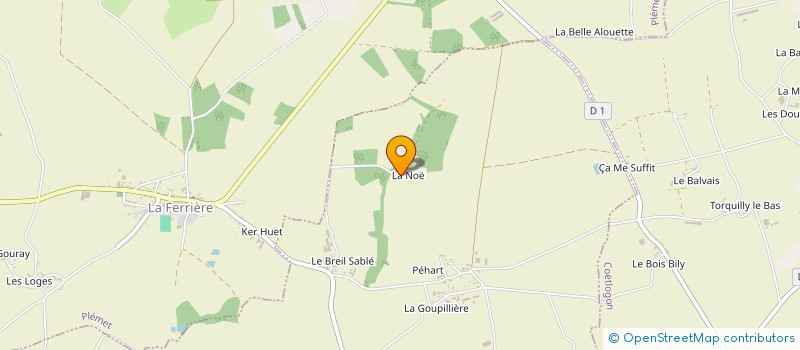 localisation de l'entreprise GAEC LA NOE à PLUMIEUX