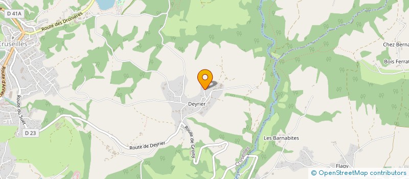 localisation de l'entreprise GAEC LA PALLUD à CRUSEILLES
