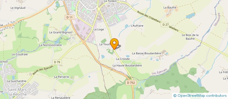localisation de l'entreprise GAEC LA PALULIERE à LES EPESSES