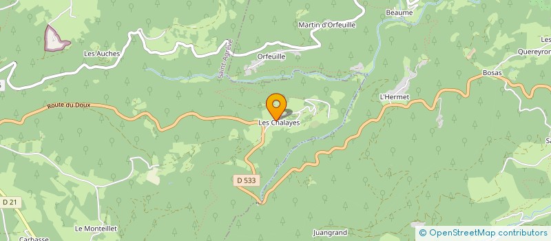 localisation de l'entreprise GAEC LA PETITE FERME  SAINT-AGREVE