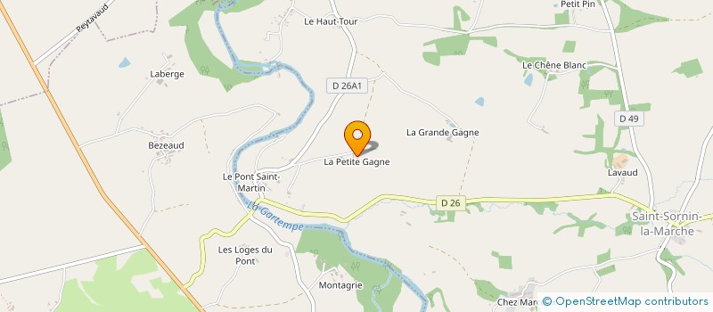 localisation de l'entreprise GAEC LA PETITE GAGNE à SAINT-SORNIN-LA-MARCHE