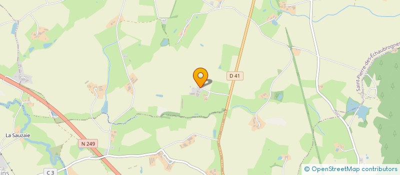 localisation de l'entreprise GAEC LA PICOULEE  SAINT-PIERRE-DES-ECHAUBROGNES