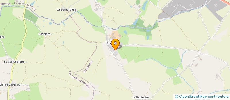 localisation de l'entreprise GAEC LA PIERRE BRUNE  VENANSAULT