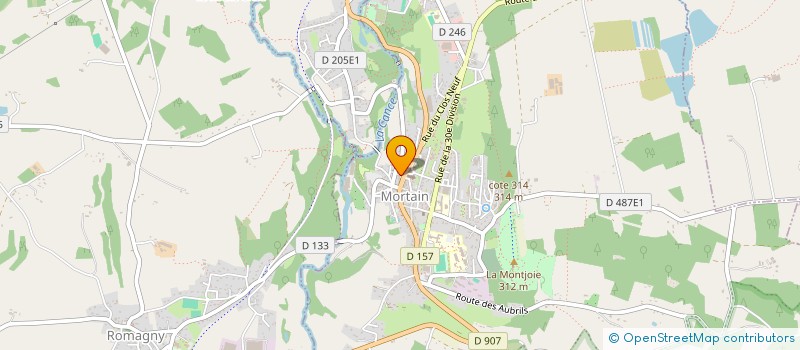 localisation de l'entreprise GAEC LA PLACETTE à ROMAGNY FONTENAY