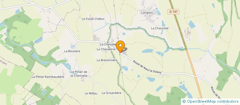 localisation de l'entreprise GAEC LA PLUME AU VENT à SAINT-VINCENT-SUR-GRAON