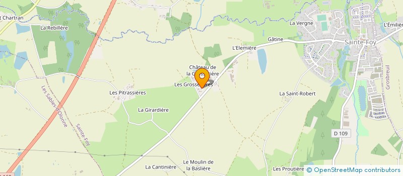 localisation de l'entreprise GAEC LA PORTE LA GROSSETIERE à SAINTE-FOY