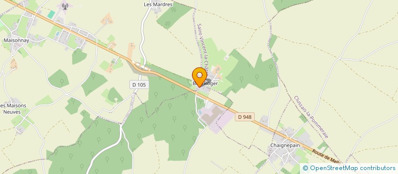 localisation de l'entreprise GAEC LA PROUTEE  SAINT-VINCENT-LA-CHATRE