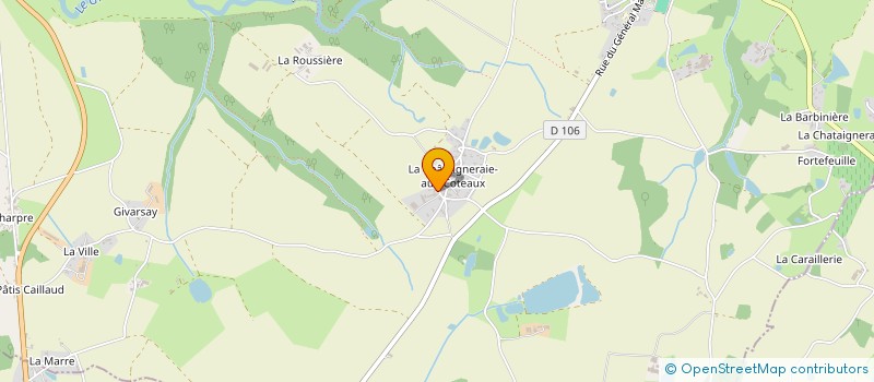 localisation de l'entreprise GAEC LA RAIRIE à CHANTONNAY