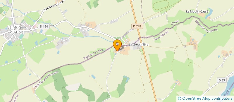 localisation de l'entreprise GAEC LA RAUDIERE à SAINT MAURICE ETUSSON
