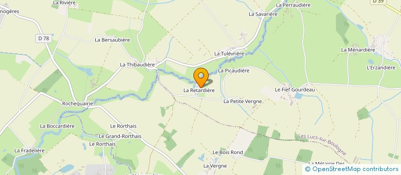 localisation de l'entreprise GAEC LA RETARDIERE à LES LUCS-SUR-BOULOGNE