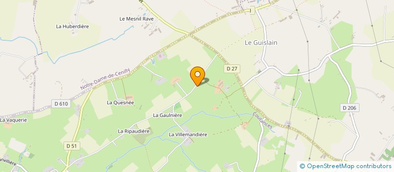 localisation de l'entreprise GAEC LA RICHARDIERE à HAMBYE