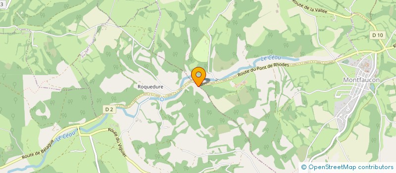 localisation de l'entreprise GAEC LA RIVIERE à COEUR DE CAUSSE