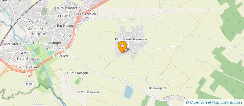 localisation de l'entreprise GAEC LA ROCHE à SAINT-HILAIRE-LA-PALUD