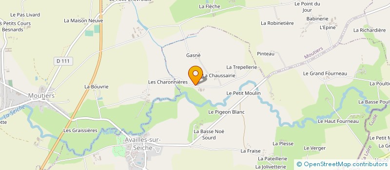 localisation de l'entreprise GAEC LA ROCHE MORAND à AVAILLES-SUR-SEICHE