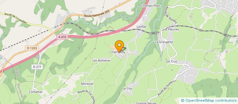 localisation de l'entreprise GAEC LA ROCHE PARNALE à LA ROCHE-SUR-FORON