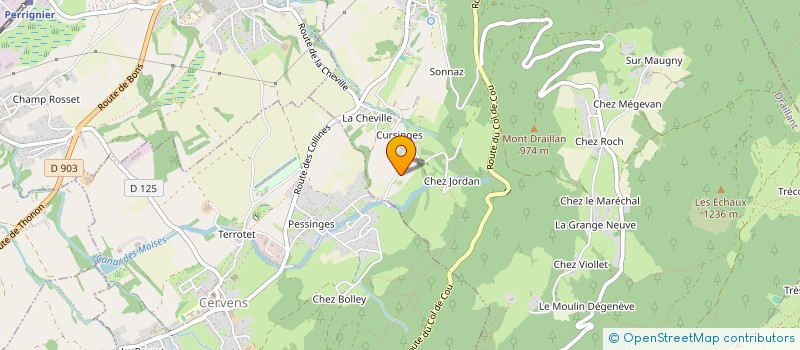 localisation de l'entreprise GAEC LA ROCHETTE à CERVENS