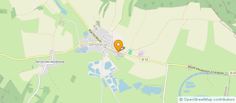 localisation de l'entreprise GAEC LA ROCQUES  VENDRESSE