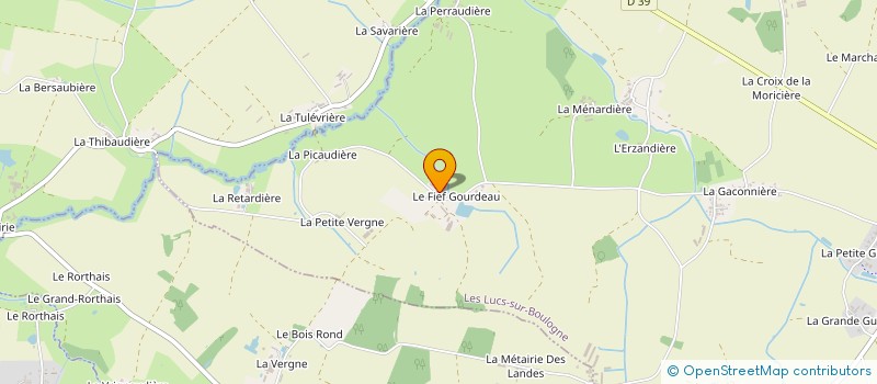 localisation de l'entreprise GAEC LA RONDE DU FIEF  LES LUCS-SUR-BOULOGNE