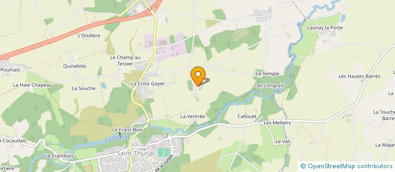 localisation de l'entreprise GAEC LA ROSE DES SABLES à SAINT-THURIAL