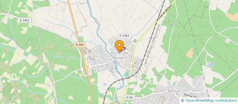 localisation de l'entreprise GAEC LA ROSERAIE à LIEURAN-LES-BEZIERS