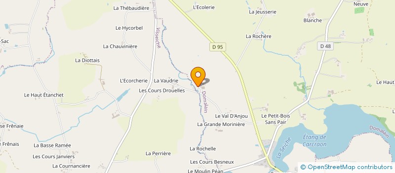 localisation de l'entreprise GAEC LA ROUAUDIERE à MOULINS