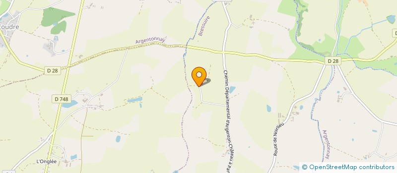 localisation de l'entreprise GAEC LA ROUGEE  BRESSUIRE