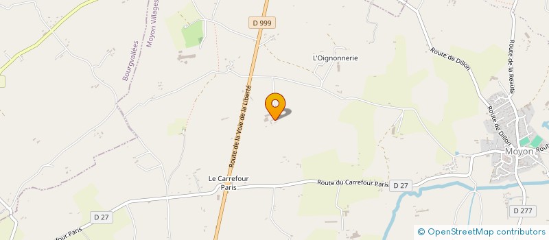 localisation de l'entreprise GAEC LA ROULLANDERIE à MOYON VILLAGES